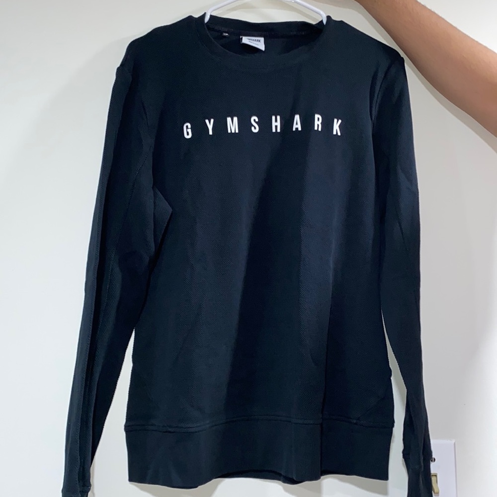 Black Long-sleeve Gymshark Brand Shirt